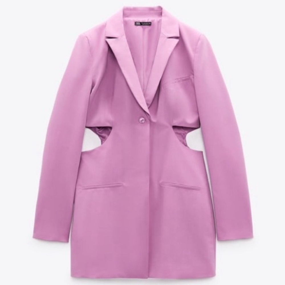 Zara Purple Blazer Dress